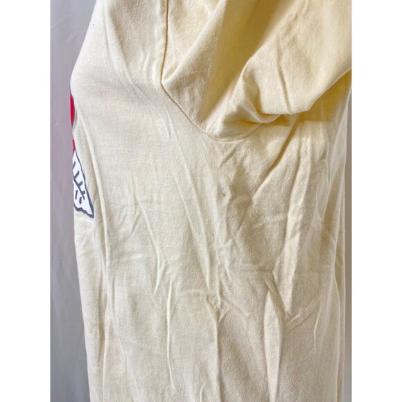 Women’s Medium Shirt Levis Off White Yellow In Color Crewneck Short Sleeve - Picture 4 of 9